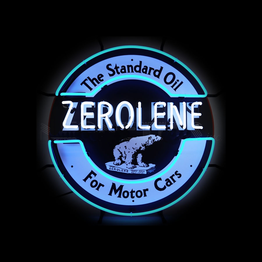 Commercial Glass Printing - Letrero de neón para Zerolen, pantalla
