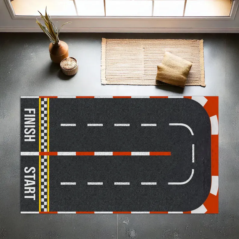 Alfombra de pista de carreras, - Commercial Printing Services reseña y precio