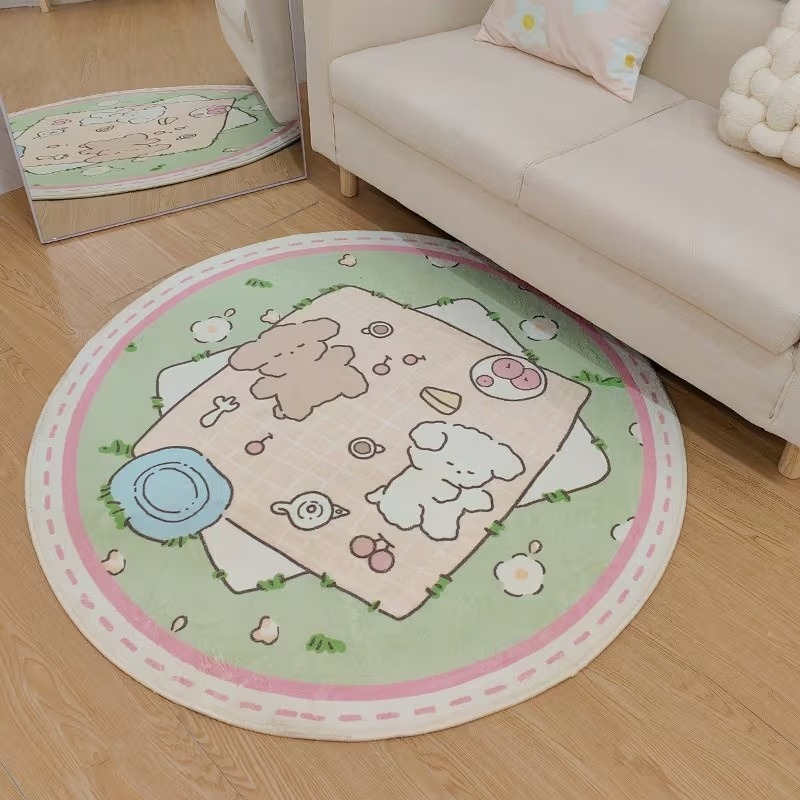 Alfombra redonda con estampado - Commercial Printing Services reseña y precio