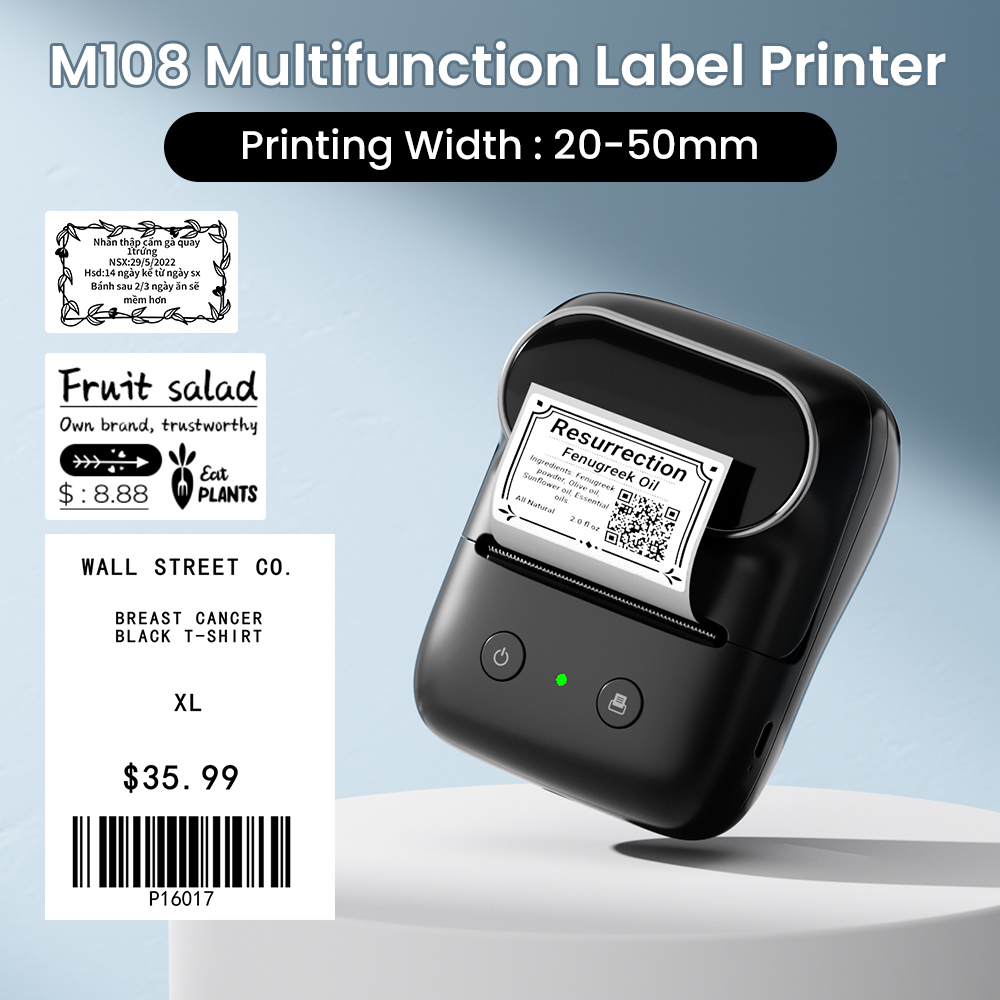 Phomemo-impresora de etiquetas - Commercial Printing Types reseña y precio