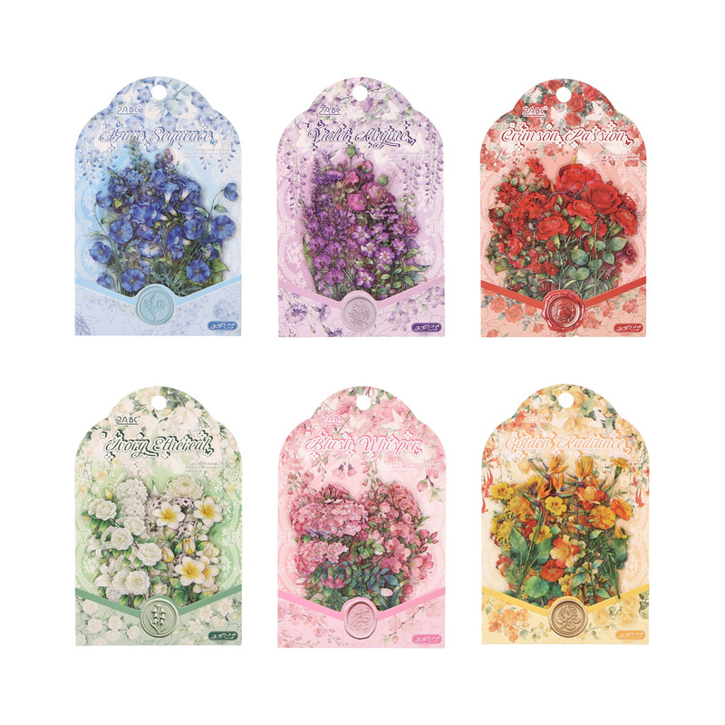Paquete de pegatinas de flores - Commercial Printing Paper reseña y precio